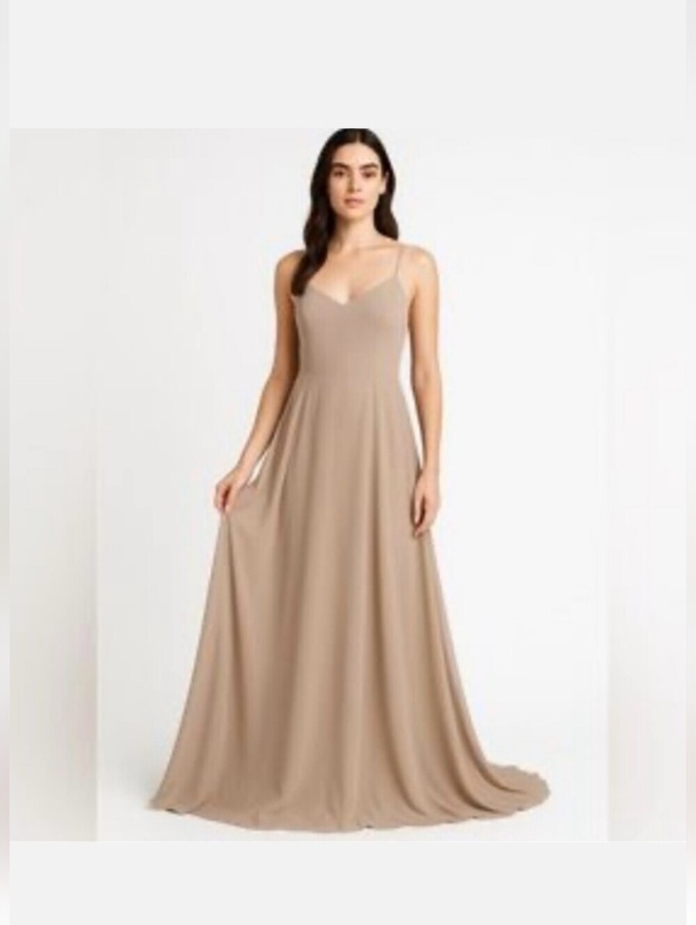 Show Me Your Mumu Faith Maxi Dress Color: Dune Chiffon (Gorgeous neutral taupe.